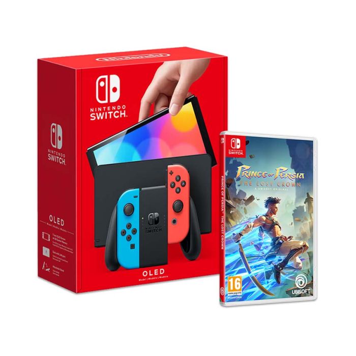 Konzola Nintendo SWITCH OLED Model Neon Red and Blue Prince of Persia The Lost Crown Bundle