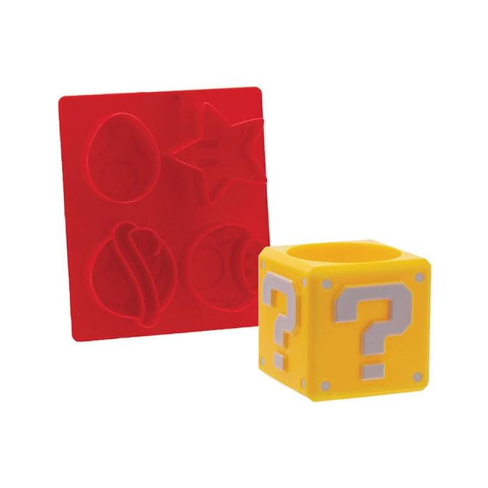 Egg Cup & Toast Cutter Paladone - Super Mario - Question Block