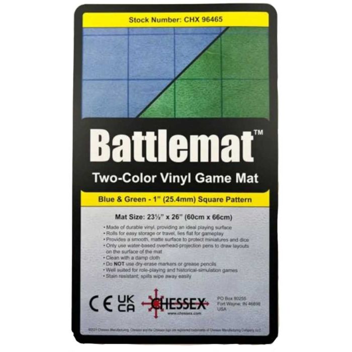 Podloga Chessex - Reversible Battlemat - Blue-Green Squares