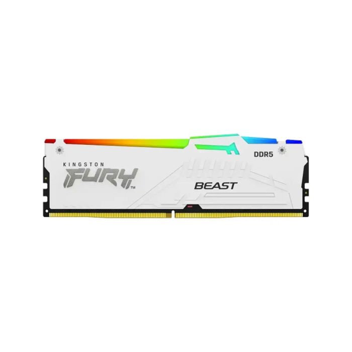 Ram memorija Kingston DDR5 32GB 5600MHz Fury Beast RGB XMP KF556C40BWAK2-32 White (2x16)