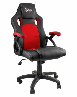 Gejmerska stolica White Shark Kings Throne Black/Red
