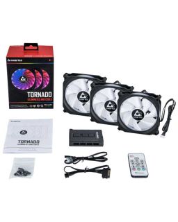 Ventilator Chieftec Set Ventilatora Tornado RGB CF-3012-RGB 120 x 120 x 25 mm (3
