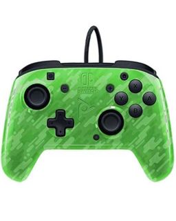 Gamepad PDP Nintendo Switch Faceoff Deluxe Controller + Audio Camo Green