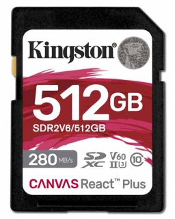 Memorijska kartica Kingston SDR2V6/512GB 512GB SDXC UHS-II 280R/150W U3 V60