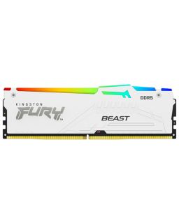 Ram memorija Kingston DIMM DDR5 16GB 5200MT/s KF552C40BWA-16 Fury Beast White RGB XMP
