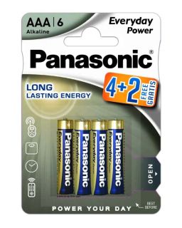 Baterije Panasonic AAA 6kom Alkaline LR03EPS/6BP - Everyday Power