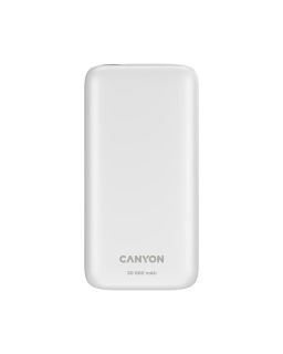 Power Bank Canyon PB-301 LED 30000mAh PD 20W QC 3.0 White
