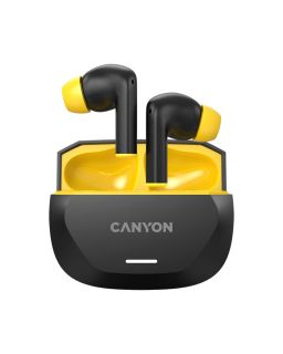 Slušalice Canyon Hexagon 7 TWS ANC+ENC Wireless Black Yellow