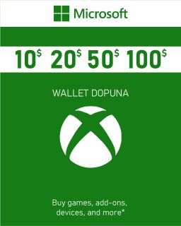 XBOX dopuna (USA) Wallet Gift Card za XBOX nalog / Digital