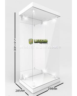 Figura Master Light House Acrylic Display Case with Lighting for 1/4 Action Figures (white)