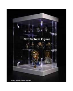 Figura Master Light House Acrylic Display Case with Lighting for Mini Figures (white)