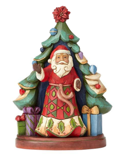 Figura Santa With Tree (Set of 2)