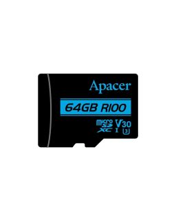 Memorijska kartica Apacer UHS-I MicroSDHC 64GB V30 + Adapter AP64GMCSX10U7-R