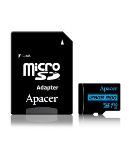 Memorijska kartica Apacer UHS-I MicroSDHC 128GB V30 + Adapter AP128GMCSX10U7-R