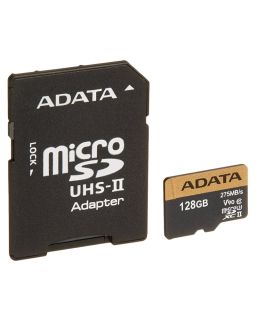Memorijska kartica A-DATA UHS-II U3 MicroSDXC 128GB class 10 + adapter AUSDX128GUII3CL10-CA1