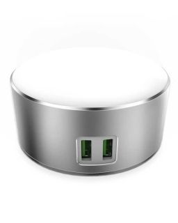Punjač LDNIO USB Charger 2 Ports 5V/2.4A 12W with LED Lamp Silver