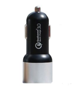 Punjač Xipin Charger CX22 black/silver, dual USB, 5V-3A/9V-2A/12V-1.5A