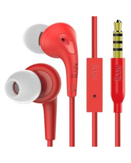 Slušalice iLuv BubbleGum Stereo (sa mikrofonom) Red