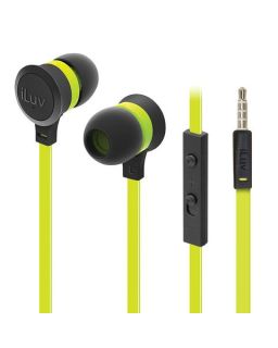 Slušalice iLuv Neon Sound Stereo (sa mikrofonom) Neon Green-Black