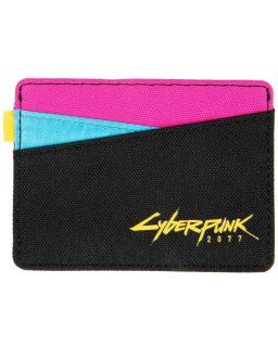 Novčanik Cyberpunk 2077 Kitsch Style Card Wallet Black/Pink/Blue