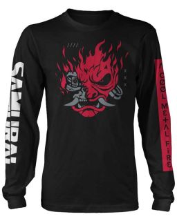 Majica Cyberpunk 2077 A Cool Metal Fire Long Sleeve Tee Black - S