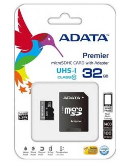 Memorijska kartica A-DATA UHS-I MicroSDHC 32GB class 10 + adapter AUSDH32GUICL10