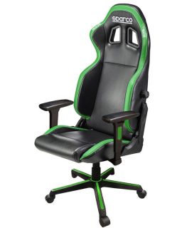 Gejmerska stolica Sparco ICON Black/Green