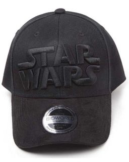 Kačket Star Wars - Black On Black Logo Curved Bill Cap