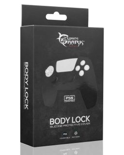 Silikonska zaštita White Shark PS5 Body Lock  Black