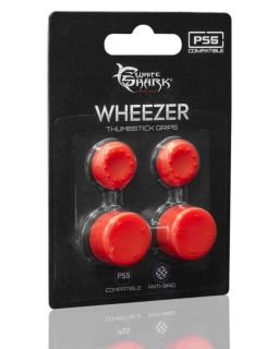 Grip White Shark PS5 Silicone Thumbstick PS5-817 Wheezer Red