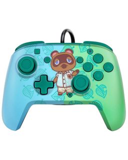 Gamepad PDP Nintendo Switch Faceoff Deluxe Controller + Audio Animal Crossing