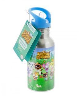Boca Paladone Animal Crossing - Metal Water Bottle With Straw