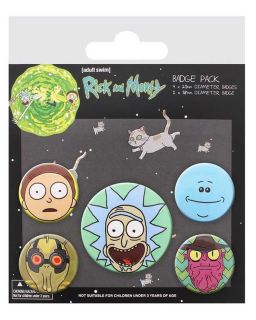 Bedževi Rick and Morty - Heads