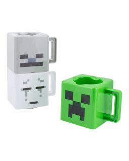 Šolja Paladone Minecraft - Set of 3 Stacking Mugs