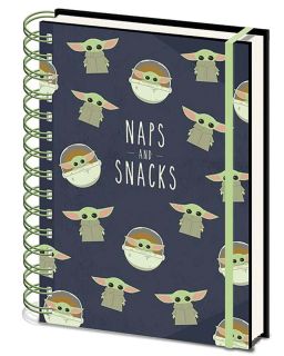 Sveska Star Wars: The Mandalorian (Naps and Snacks) A5 Notebook