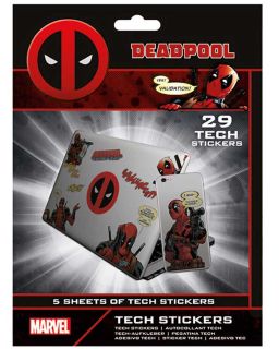 Stikeri Deadpool (Merc with a Mouth) Tech Stickers