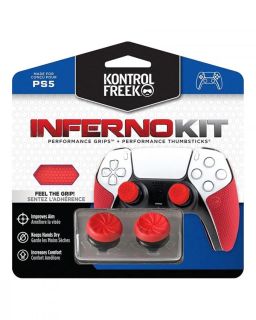 Grip KontrolFreek - Inferno Kit Performance Grips & Thumbsticks PS5 - Red