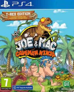 PS4 New Joe&Mac: Caveman Ninja T-Rex Edition
