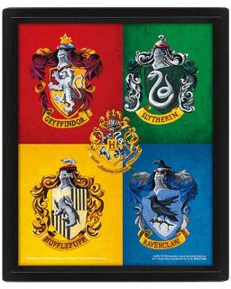 Slika Harry Potter (Colourful Crests) - Framed