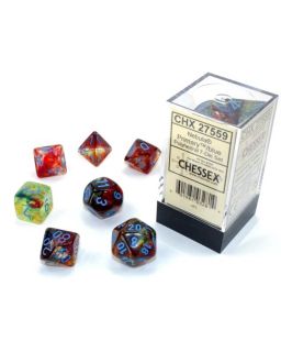 Kockice Chessex - Nebula - Luminary - Primary & Blue (7)