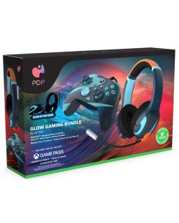 Komplet PDP Rematch Wired Controller + Airlite Wired Headset Bundle - Blue Tide