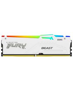 Ram memorija Kingston DIMM DDR5 16GB 6000MT/s KF560C40BWA-16 Fury Beast White RGB