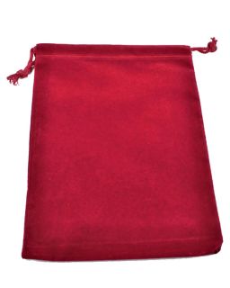 Dice Bag Chessex - Suedecloth L - Red