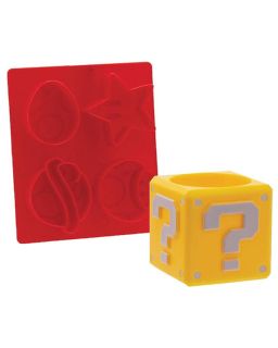 Egg Cup & Toast Cutter Paladone - Super Mario - Question Block