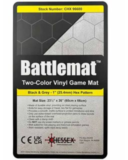 Podloga Chessex - Reversible Battlemat - Black-Grey Hexes