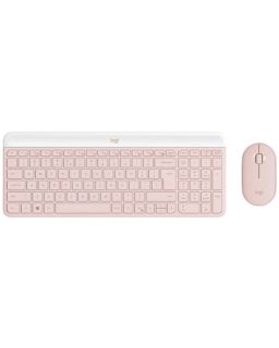 Tastatura + miš Logitech MK470 Wireless Slim US Pink