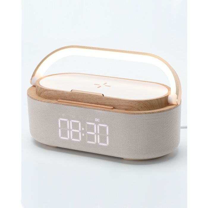 Wireless punjač MOYE Aurora Plus - Radio, Lamp with Clock and Wi-Fi Charger